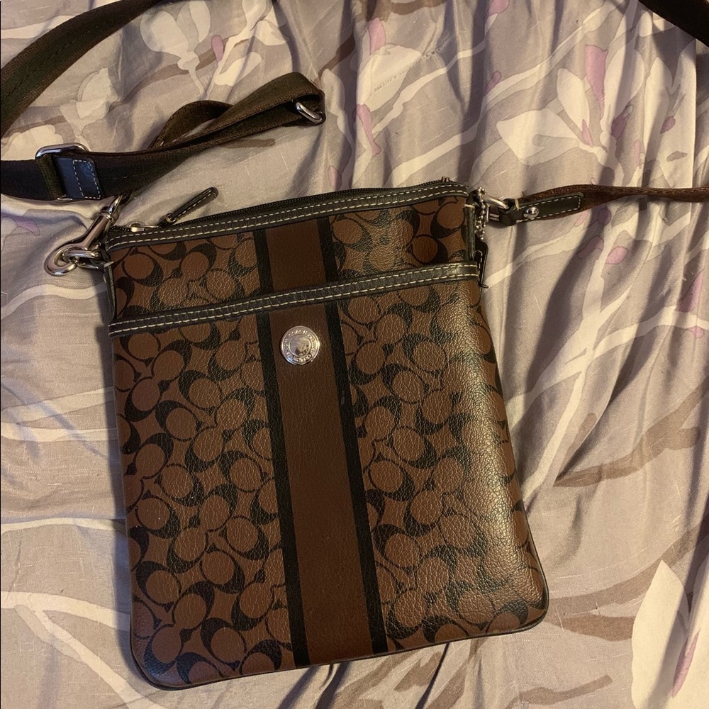 Coach brown crossbody bag